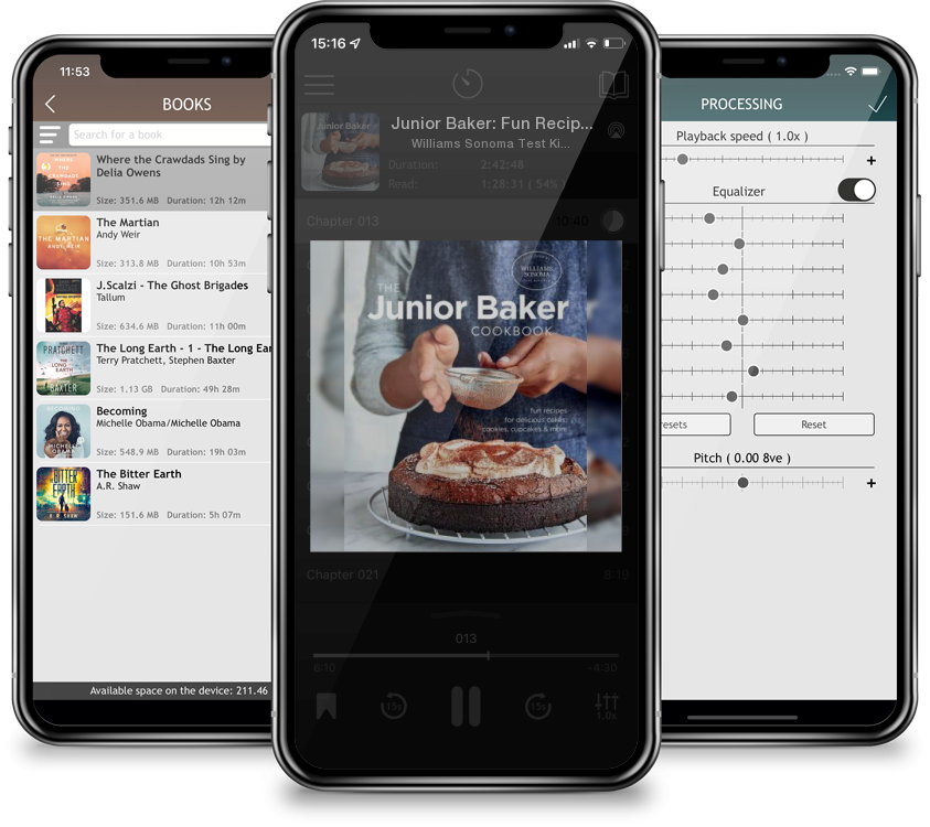 Audiobook Junior Baker: Fun Recipes for Delicious Cakes, Cookies, Cupcakes & More by Williams Sonoma Test Kitchen