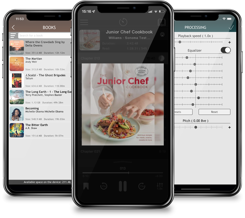 Audiobook Junior Chef Cookbook by Williams - Sonoma Test Kitchen