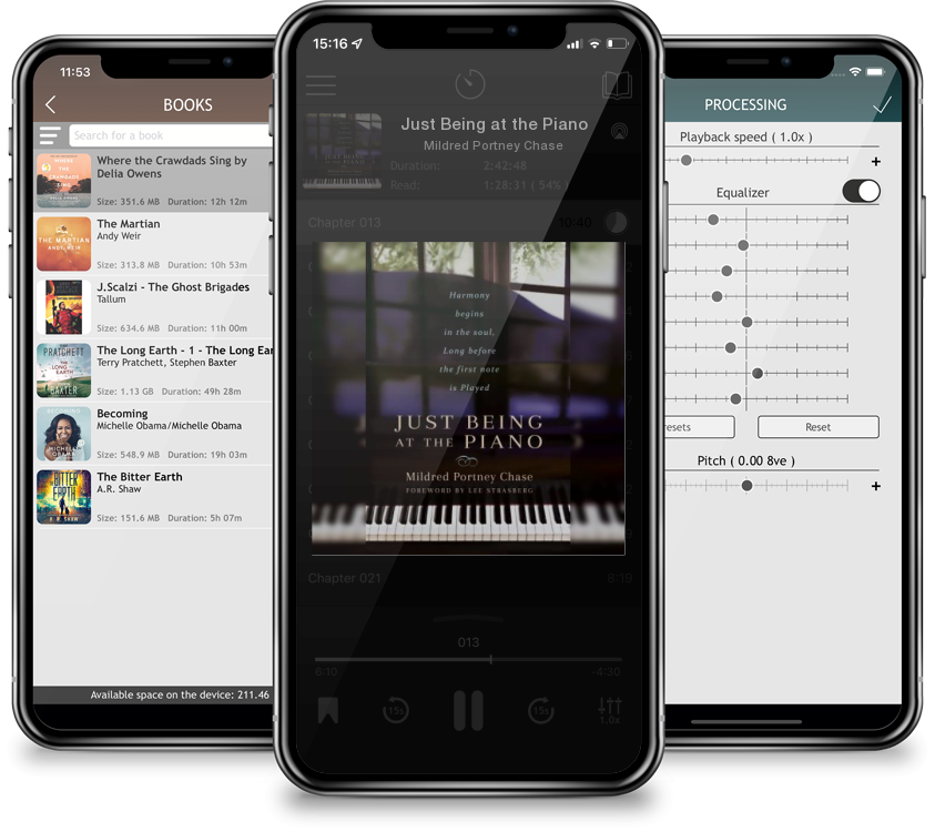 Audiobook Just Being at the Piano by Mildred Portney Chase