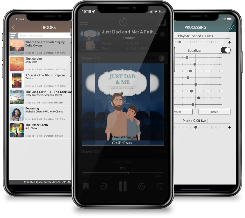 Audiobook Just Dad and Me: A Father - Son Journal by Onefam