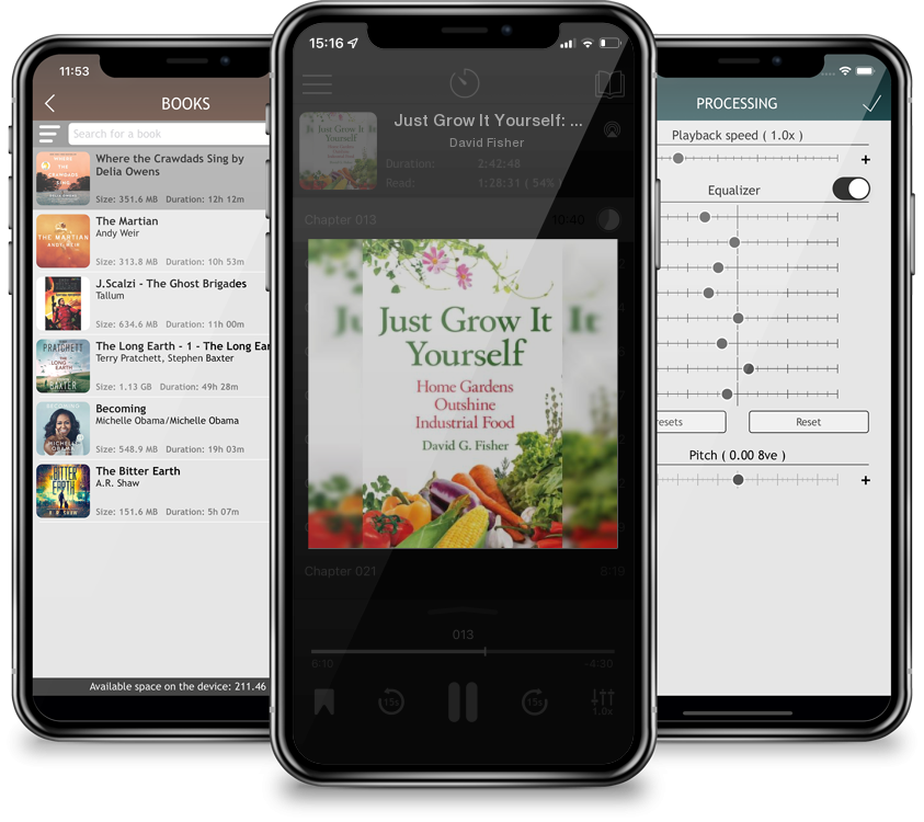Audiobook Just Grow It Yourself: Home Gardens Outshine Industrial Food by David Fisher