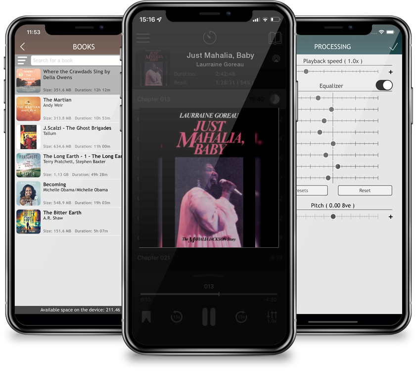 Audiobook Just Mahalia, Baby by Laurraine Goreau