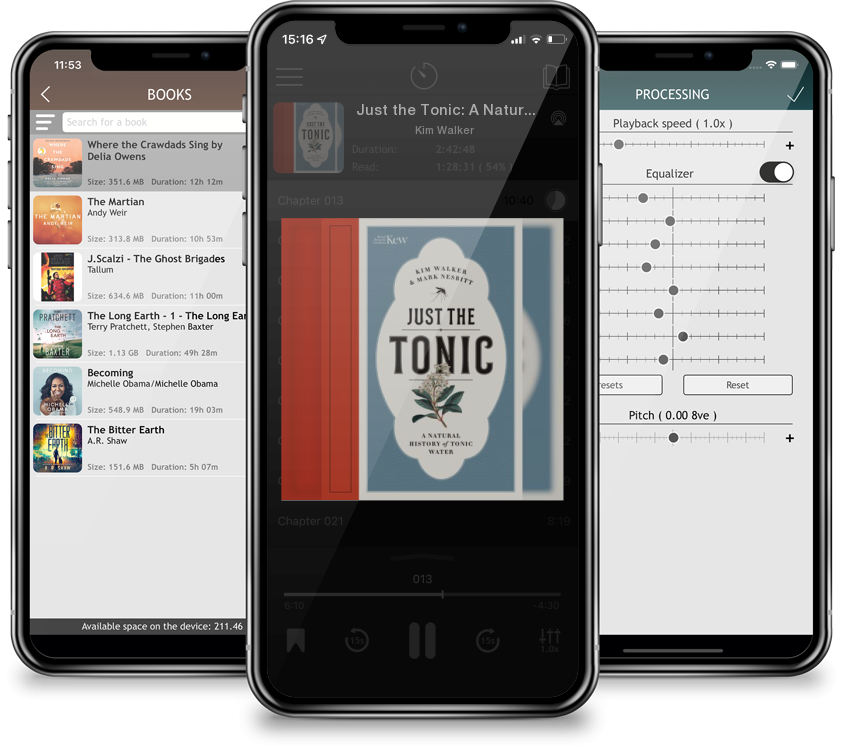 Audiobook Just the Tonic: A Natural History of Tonic Water by Kim Walker