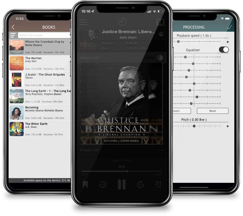 Audiobook Justice Brennan: Liberal Champion by Seth Stern