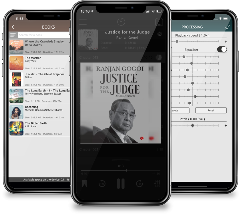 Audiobook Justice for the Judge by Ranjan Gogoi
