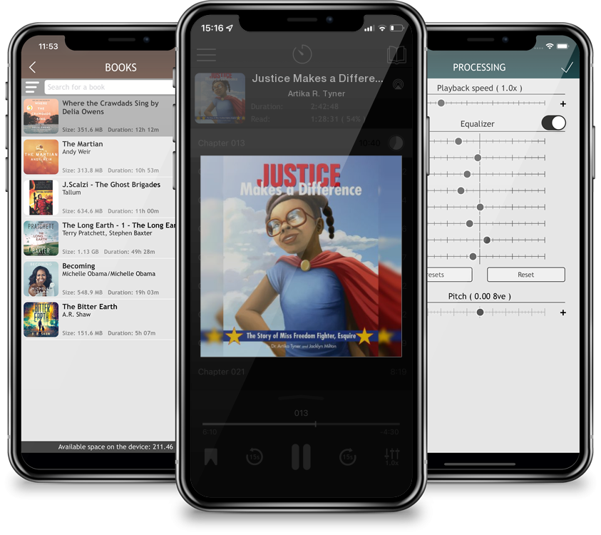 Audiobook Justice Makes a Difference: The Story of Miss Freedom Fighter Esquire by Artika R. Tyner