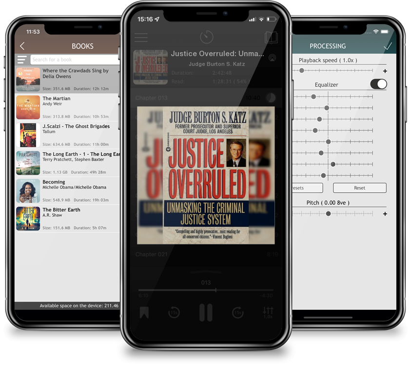 Audiobook Justice Overruled: Unmasking the Criminal Justice System (Mass Market) by Judge Burton S. Katz