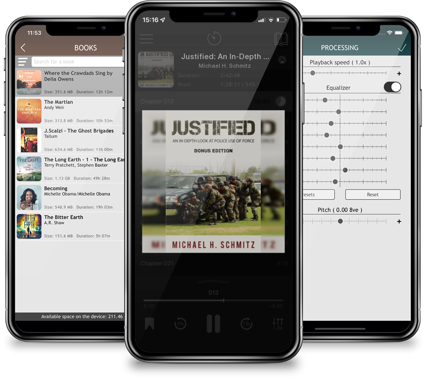 Audiobook Justified: An In-Depth Look at Police Use of Force; Bonus Edition by Michael H. Schmitz