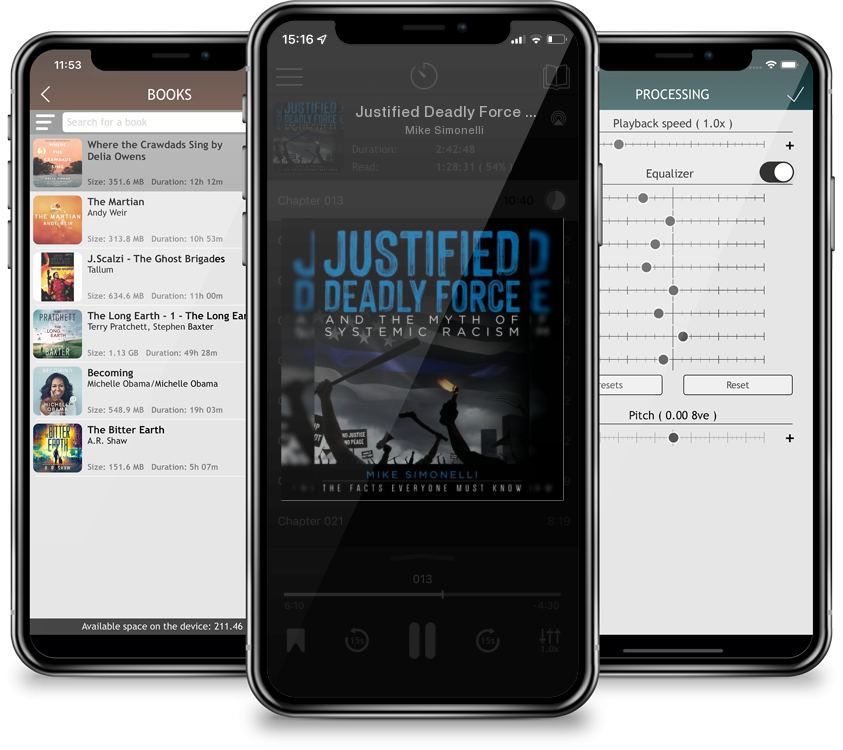 Audiobook Justified Deadly Force and the Myth of Systemic Racism: The Facts Everyone Must Know by Mike Simonelli