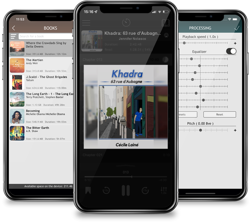 Audiobook Khadra: 63 rue d\'Aubagne (Alice #2) by Jennifer Nolasco