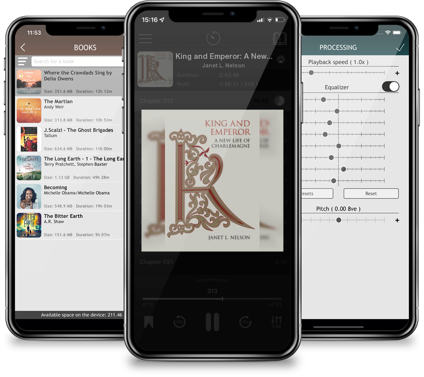 Audiobook King and Emperor: A New Life of Charlemagne by Janet L. Nelson