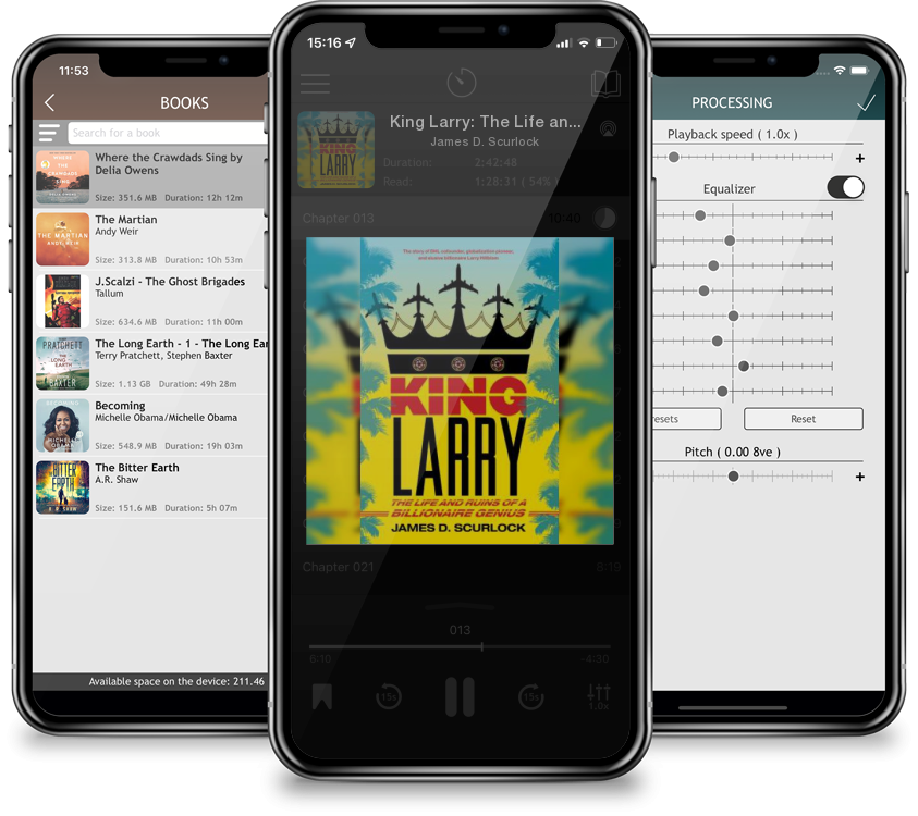 Audiobook King Larry: The Life and Ruins of a Billionaire Genius by James D. Scurlock