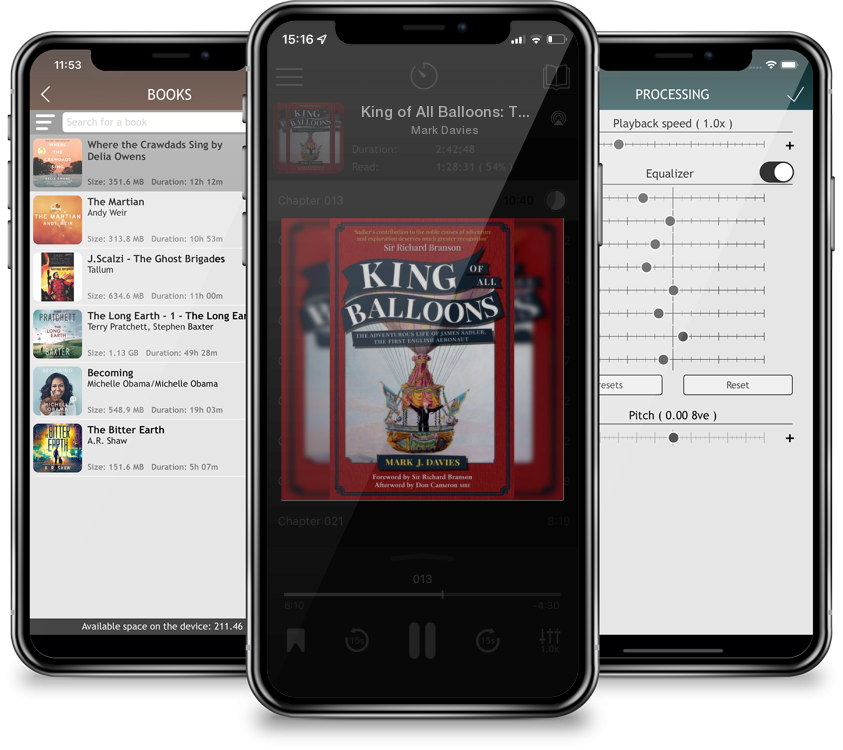 Audiobook King of All Balloons: The Adventurous Life of James Sadler, the First English Aeronaut by Mark Davies