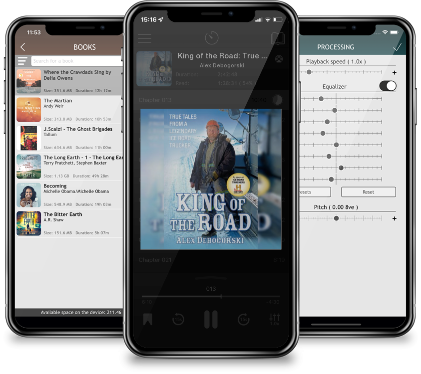 Audiobook King of the Road: True Tales from a Legendary Ice Road Trucker by Alex Debogorski