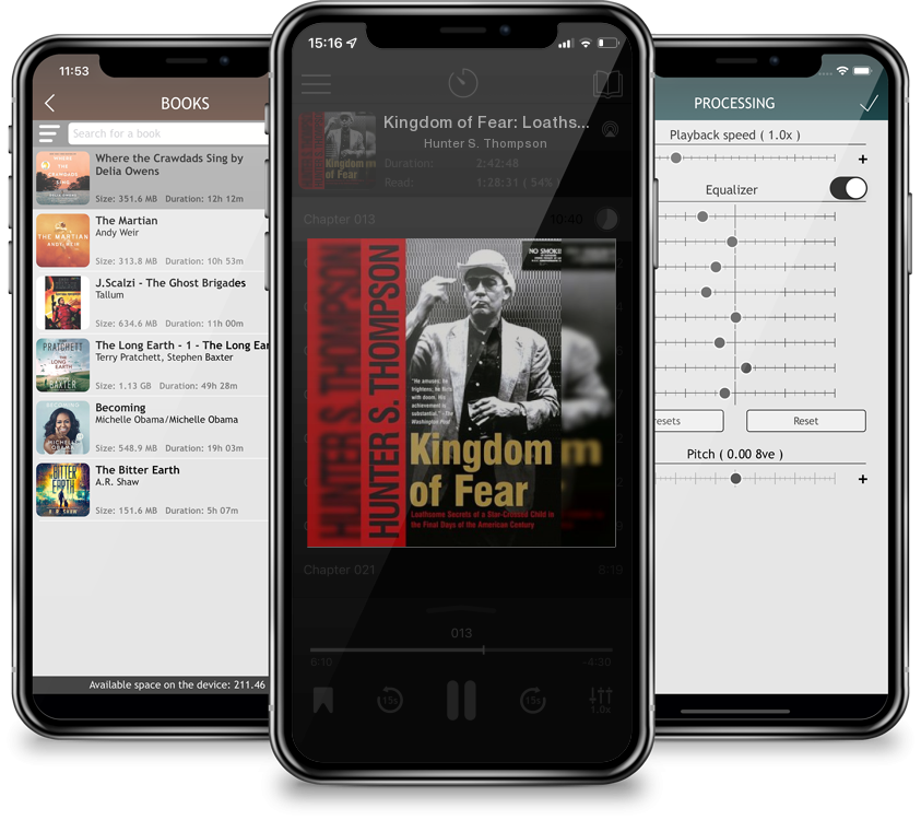Audiobook Kingdom of Fear: Loathsome Secrets of a Star-Crossed Child in the Final Days of the American Century by Hunter S. Thompson