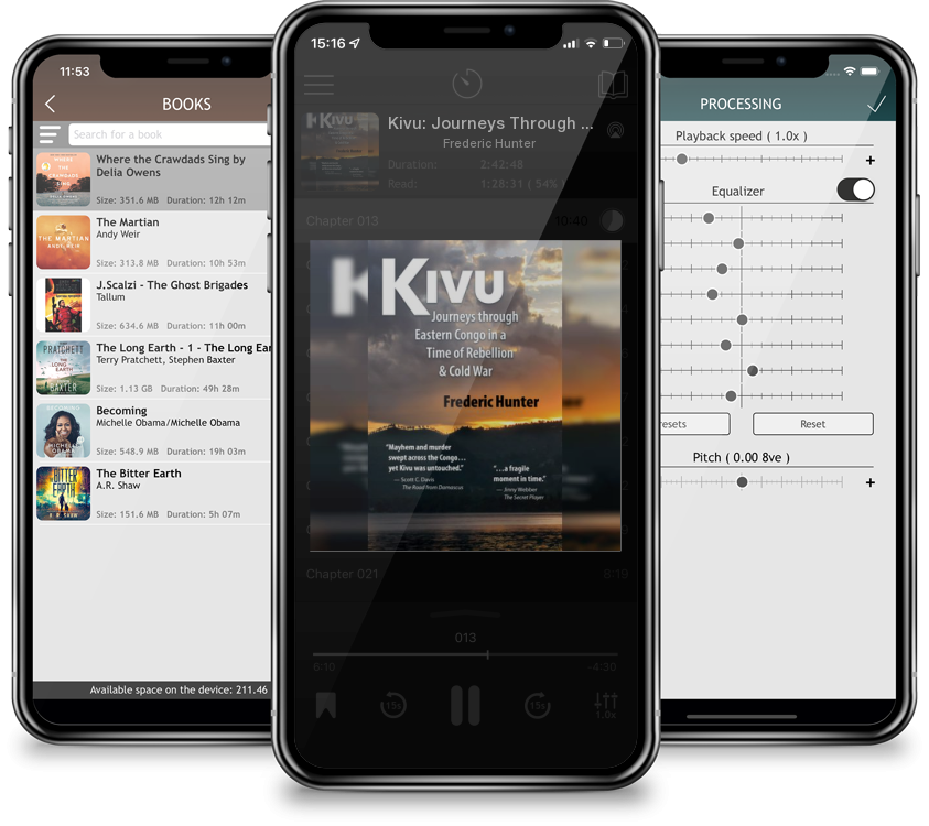 Audiobook Kivu: Journeys Through Eastern Congo in a Time of Rebellion & Cold War by Frederic Hunter