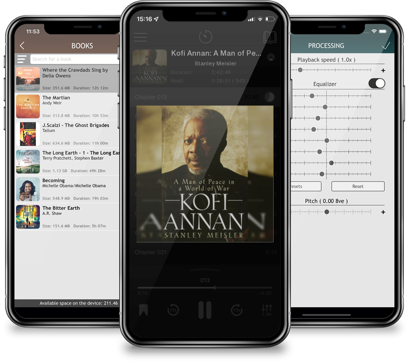 Audiobook Kofi Annan: A Man of Peace in a World of War by Stanley Meisler