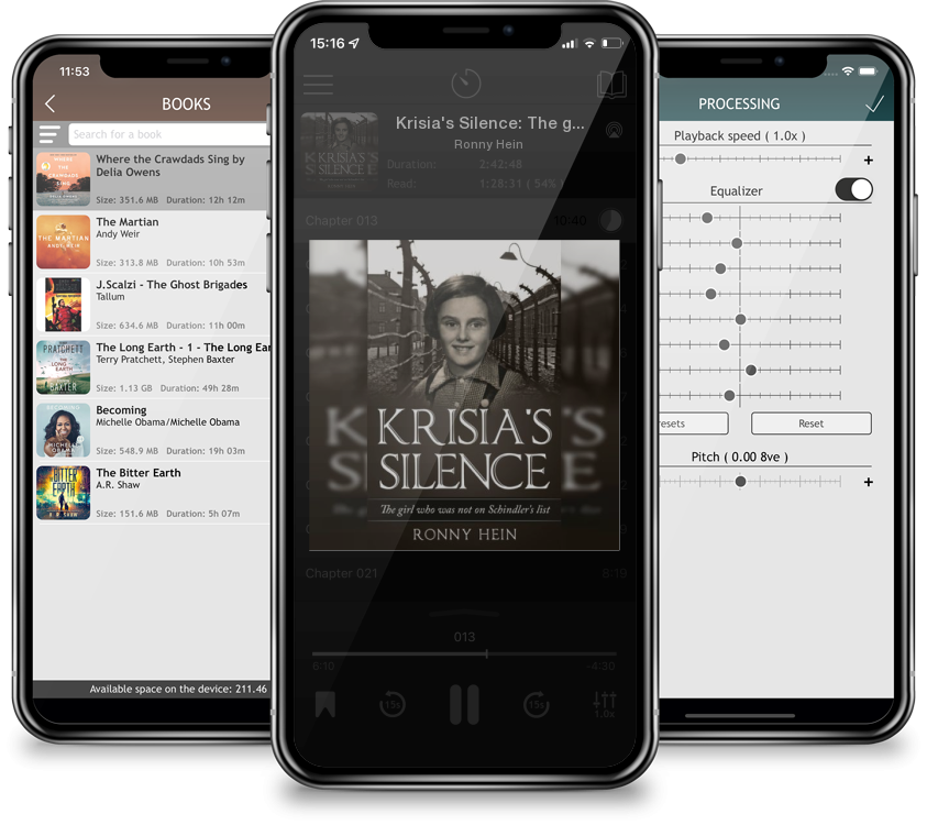 Listen Krisia's Silence: The girl who was not on Schindler's list by Ronny Hein in MP3 Audiobook Player for free