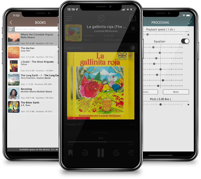 Audiobook La gallinita roja (The Little Red Hen) by Lucinda McQueen