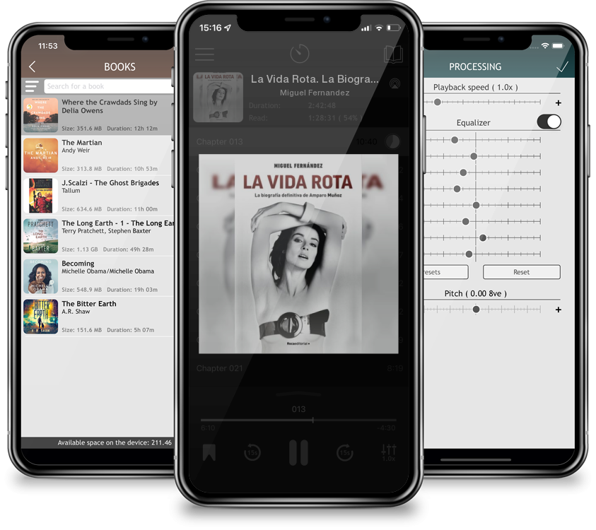 Listen La Vida Rota. La Biografia Definitiva de Amparo Munoz by Miguel Fernandez in MP3 Audiobook Player for free