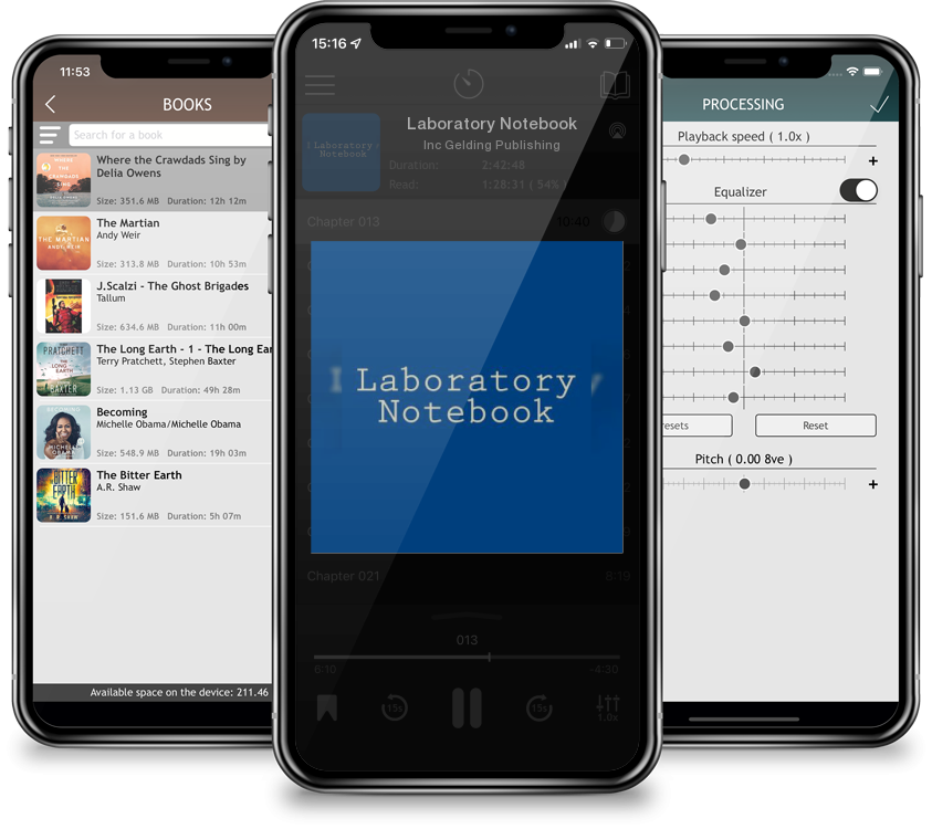 Listen Laboratory Notebook by Inc Gelding Publishing in MP3 Audiobook Player for free