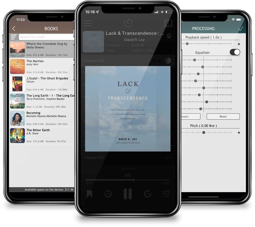 Audiobook Lack & Transcendence : The Problem of Death and Life in Psychotherapy, Existentialism, and Buddhism by David R. Loy