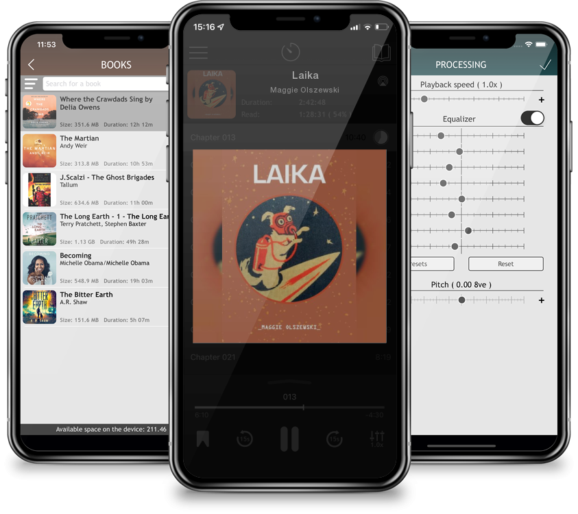 Listen Laika by Maggie Olszewski in MP3 Audiobook Player for free