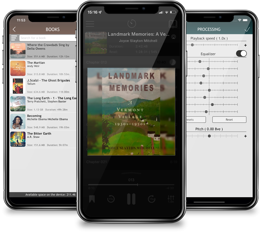 Audiobook Landmark Memories: A Vermont Village 1930s-1950s by Joyce Slayton Mitchell