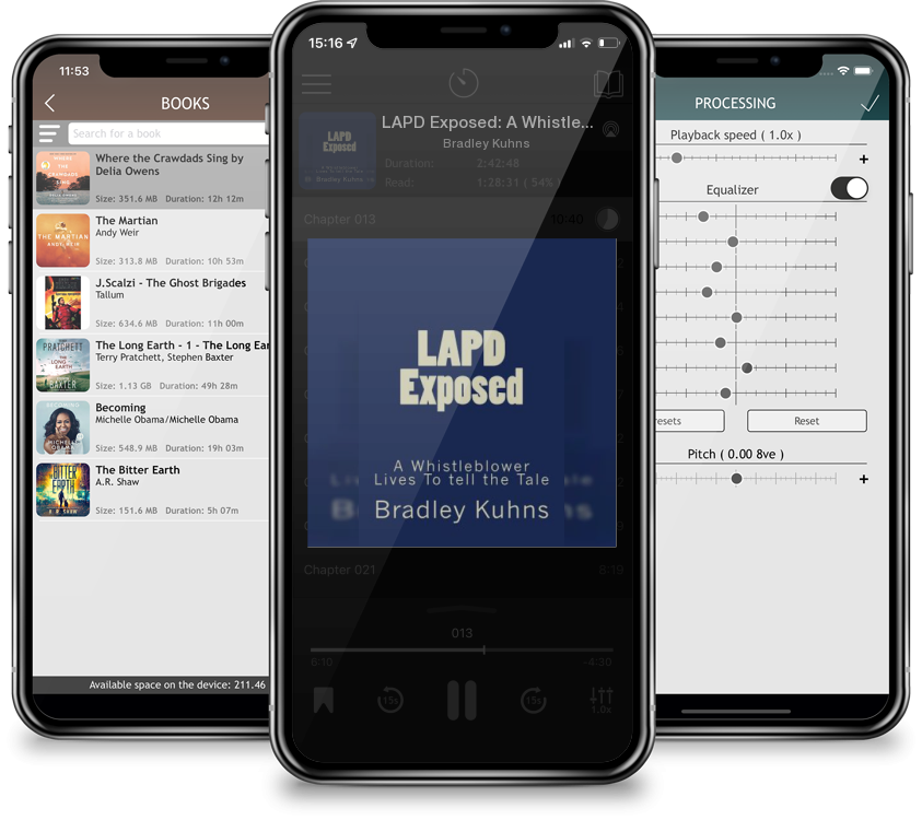 Listen LAPD Exposed: A Whistleblower Lives To tell the Tale by Bradley Kuhns in MP3 Audiobook Player for free