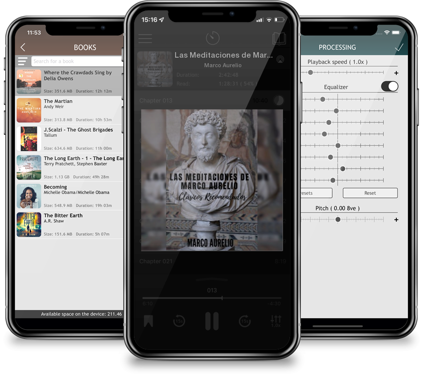 Listen Las Meditaciones de Marco Aurelio: Clásicos recomendados by Marco Aurelio in MP3 Audiobook Player for free