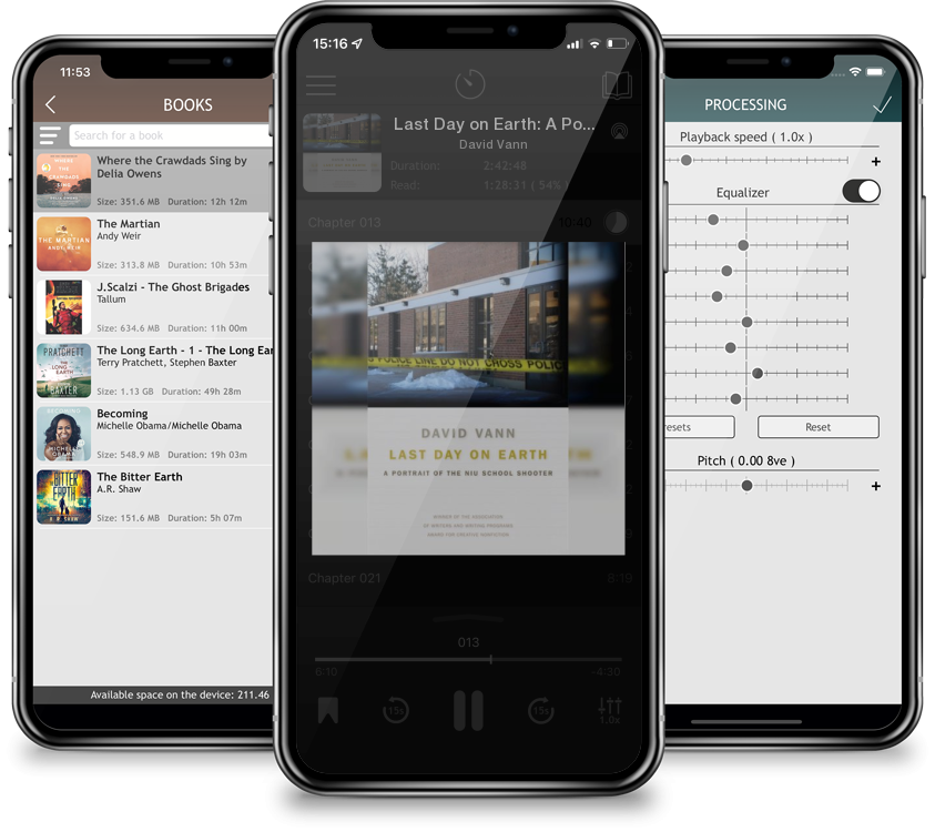 Audiobook Last Day on Earth: A Portrait of the NIU School Shooter (Association of Writers and Writing Programs Award for Creati #16) by David Vann