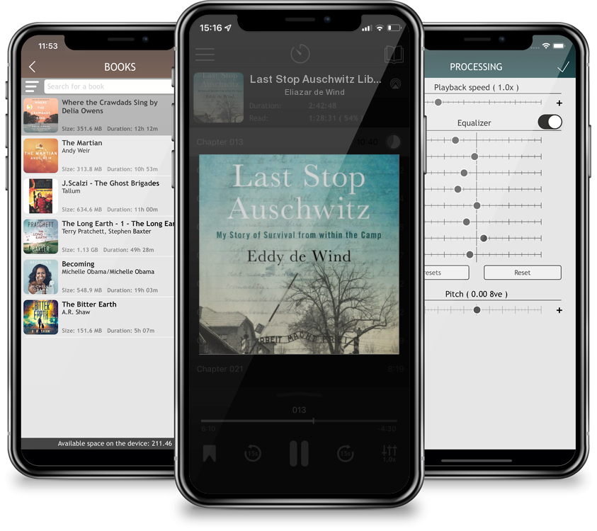 Audiobook Last Stop Auschwitz Lib/E: My Story of Survival from Within the Camp (Compact Disc) by Eliazar de Wind