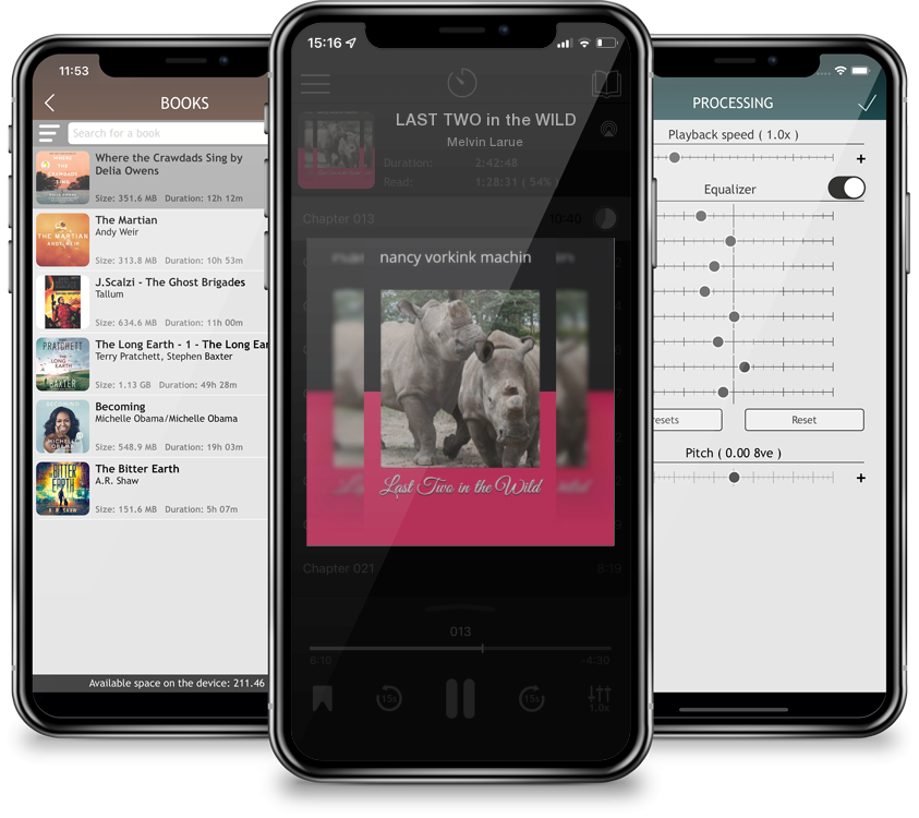 Audiobook LAST TWO in the WILD by Melvin Larue