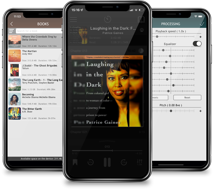 Audiobook Laughing in the Dark: From Colored Girl to Woman of Color--A Journey From Prison to Power by Patrice Gaines
