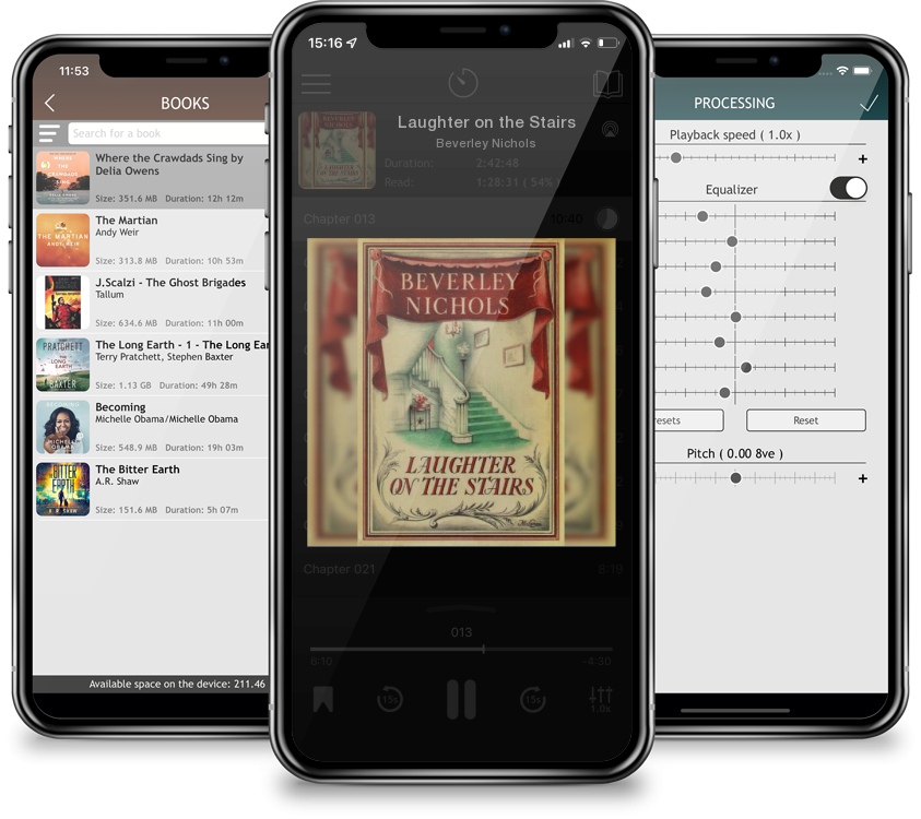 Audiobook Laughter on the Stairs by Beverley Nichols