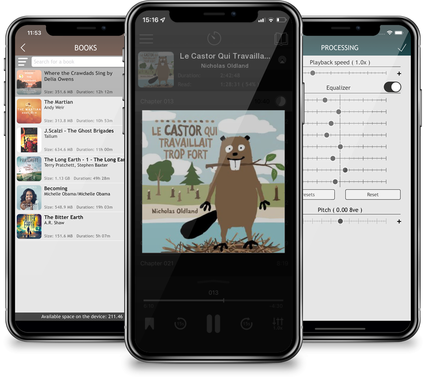 Audiobook Le Castor Qui Travaillait Trop Fort by Nicholas Oldland