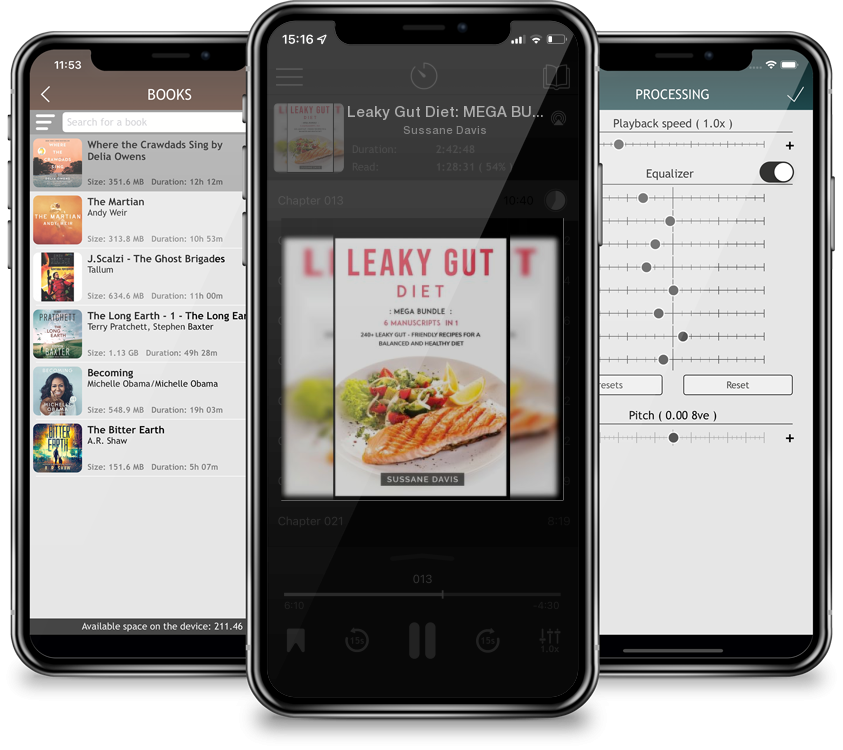 Audiobook Leaky Gut Diet: MEGA BUNDLE - 6 Manuscripts in 1 - 240+ Leaky Gut - friendly recipes for a balanced and healthy diet by Sussane Davis