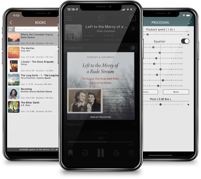 Audiobook Left to the Mercy of a Rude Stream: The Bargain That Broke Adolf Hitler and Saved My Mother (Compact Disc) by Stan Goldman