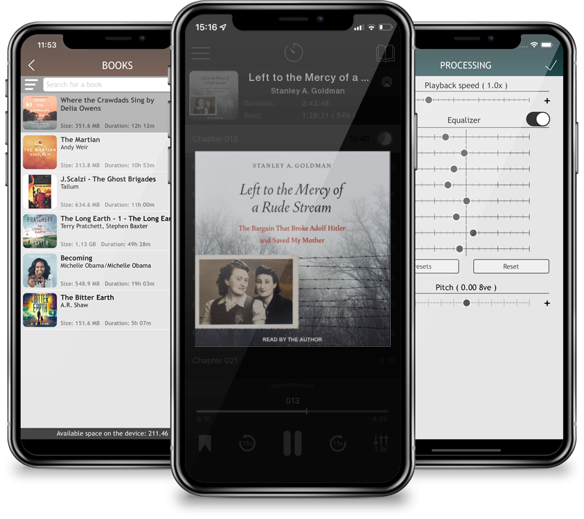 Audiobook Left to the Mercy of a Rude Stream: The Bargain That Broke Adolf Hitler and Saved My Mother (Compact Disc) by Stanley A. Goldman
