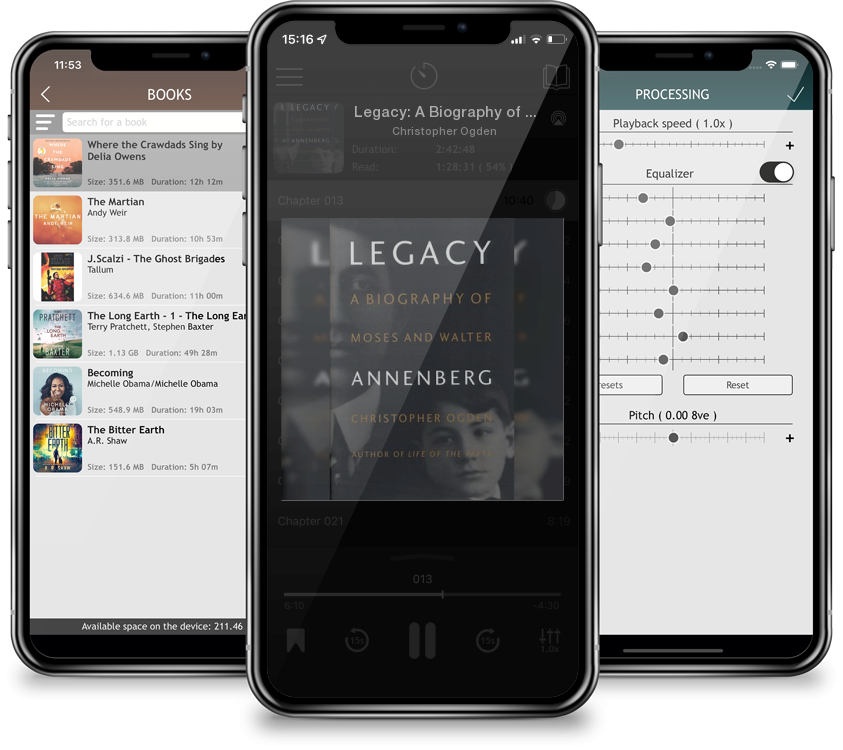 Listen Legacy: A Biography of Moses and Walter Annenberg by Christopher Ogden in MP3 Audiobook Player for free