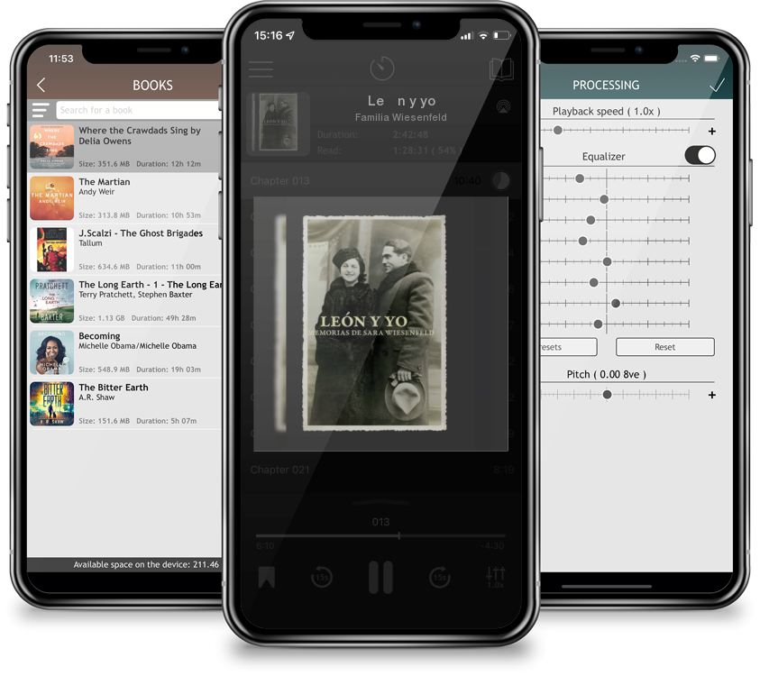 Audiobook León y yo by Familia Wiesenfeld