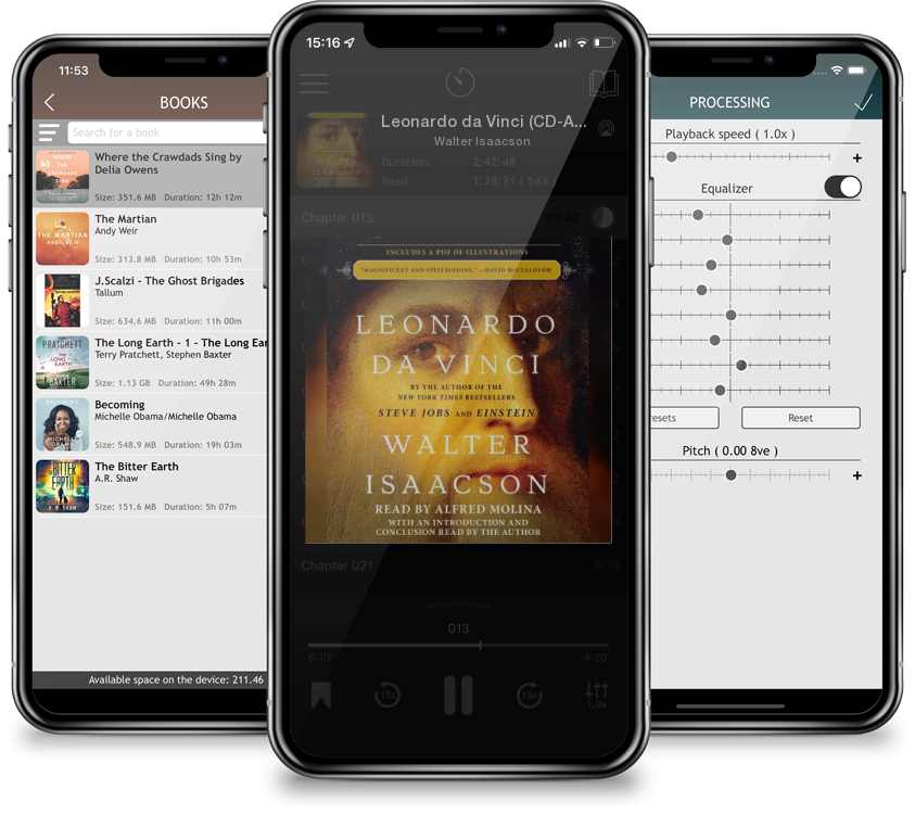Listen Leonardo da Vinci (CD-Audio) by Walter Isaacson in MP3 Audiobook Player for free