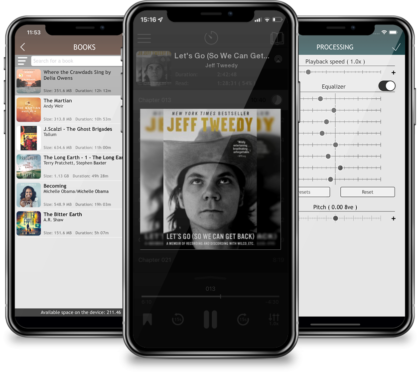 Audiobook Let\'s Go (So We Can Get Back): A Memoir of Recording and Discording with Wilco, Etc. by Jeff Tweedy