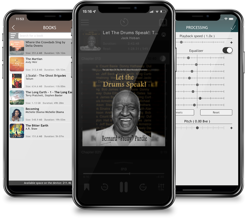 Audiobook Let The Drums Speak!: The Life Story Of The World\'s Most Recorded Drummer by Jack Hoban