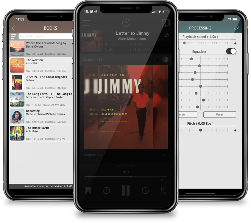 Audiobook Letter to Jimmy by Alain Mabanckou