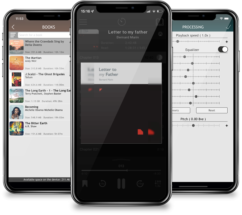 Audiobook Letter to my father by Bernard Marin