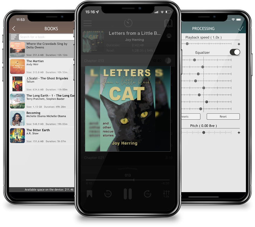 Audiobook Letters from a Little Black Cat: and other rescue stories by Joy Herring