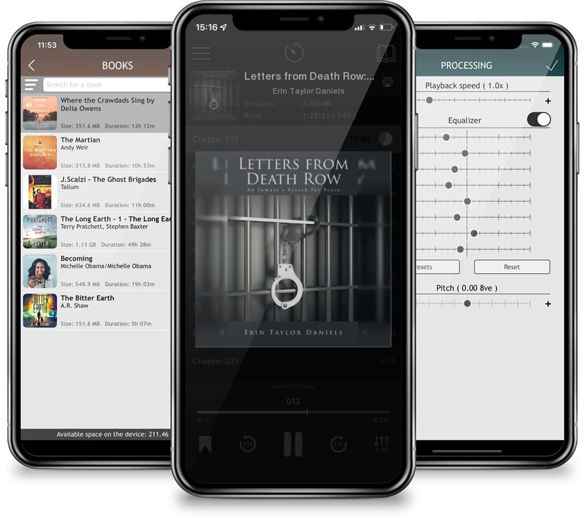 Audiobook Letters from Death Row: An Inmate\'s Search for Peace by Erin Taylor Daniels