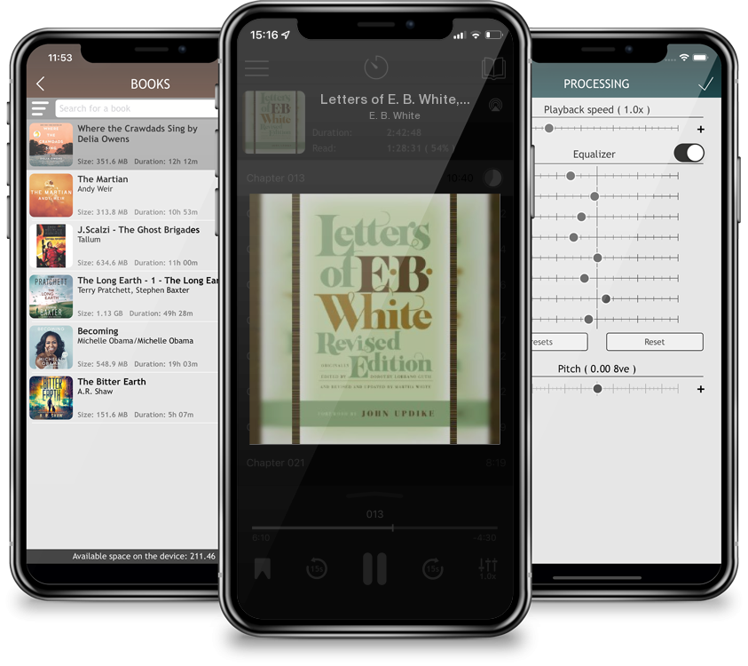 Listen Letters of E. B. White, Revised Edition by E. B. White in MP3 Audiobook Player for free