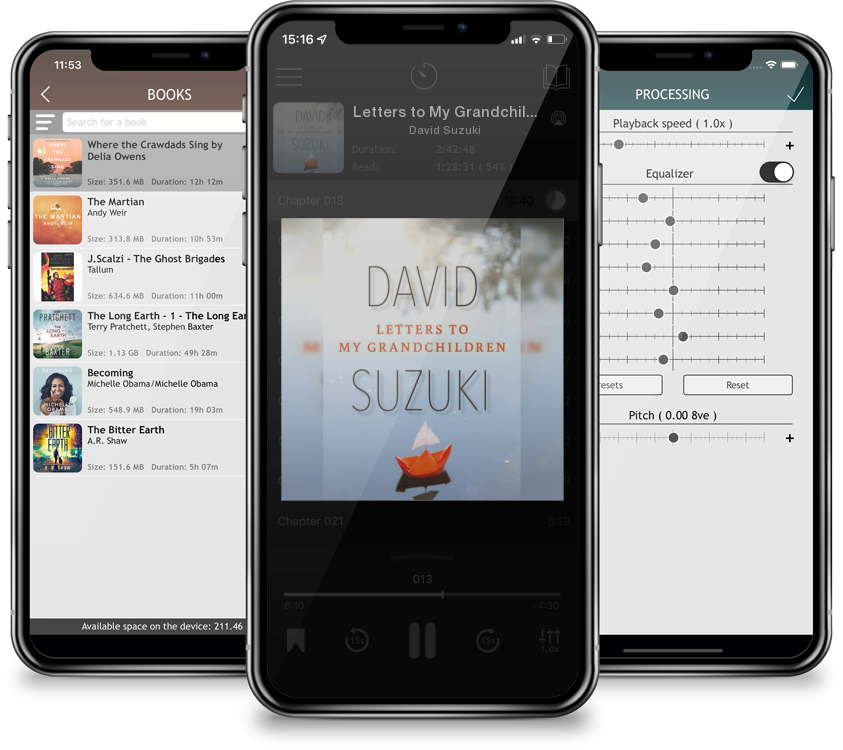 Listen Letters to My Grandchildren by David Suzuki in MP3 Audiobook Player for free